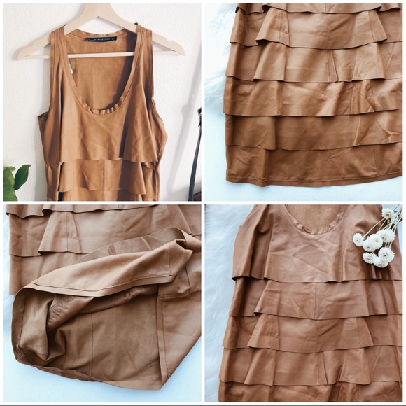 ZARA soft leather dress - Picture 6 of 8
